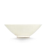 A white-glazed conical tea bowl, Tang dynasty 唐 白釉斗笠茶盌