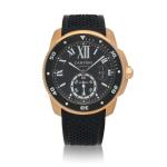 Calibre de Cartier Diver's Watch, Ref. 3730  Pink gold wristwatch with date  Circa 2014