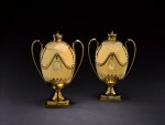 Royal: The Cathcart Christening Cups. A pair of George III silver-gilt two-handled cups and covers, one Thomas Heming, London 1775, the other Paul Storr, London 1794