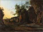 Italianate landscape with shepherds | Paysage italianisant avec des bergers 