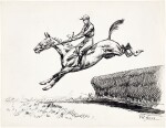 Francisque Rebour: two equestrian sketches