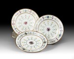 A set of six Empire Sèvres porcelain plates, dated 1805 | Ensemble de six assiettes en porcelaine de Sèvres d’époque Empire, datées 1805