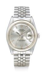ROLEX | DATEJUST, REFERENCE 1601,  A STAINLESS STEEL WRISTWATCH WITH DATE AND BRACELET, CIRCA 1971