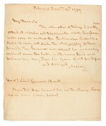  NELSON | autograph letter signed, to Lieutenant General Stuart, 1799