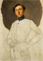 LOMBARD SCHOOL, 19TH CENTURY  |  PORTRAIT OF AN AUSTRIAN OFFICER, THREE-QUARTER LENGTH, UNFINISHED