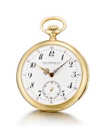 PATEK PHILIPPE | A YELLOW GOLD MINUTE REPEATING OPENFACE KEYLESS WATCH WITH ENAMEL DIAL, CIRCA 1910