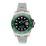 ROLEX | REFERENCE 116610 SUBMARINER 'HULK'  A STAINLESS STEEL AUTOMATIC WRISTWATCH WITH DATE AND BRACELET, CIRCA 2010
