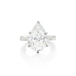 Diamond Ring, Mount by Cartier | 7.15 克拉 梨形 D色 鑽石 戒指, 卡地亞戒台