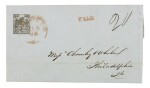 Postmaster’s Provisional St. Louis, MO. 1846 20c Black on Gray Lilac (11X6)  