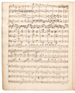 F. Mendelssohn. Manuscript of the String Quartet in E-flat op.12, with additions and corrections by the composer, 1829