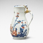 An extremely rare Meissen jug and hinged cover, Circa 1722-23