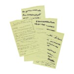 GEORGIA O'KEEFFE |  AUTOGRAPH MANUSCRIPT, TITLED IN ANOTHER HAND "GYMNASIUM"