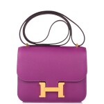 Hermès Anemone Constance 18cm of Evercolor Leather with Gold Hardware