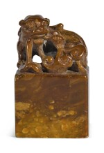 A SOAPSTONE 'MYTHICAL BEAST' SEAL | REPUBLICAN PERIOD