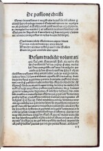 Textoris, Sermo de passione Christi, Lyon, 1489, later burgundy morocco