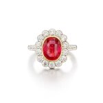 Ruby and Diamond Ring | 3.03克拉 天然「斯里蘭卡」未經加熱紅寶石 配 鑽石 戒指