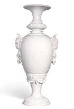 A monumental porcelain vase, August Spiess, Imperial Porcelain Factory, St Petersburg, period of Alexander ll