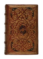 Berosus, De antiquitate Italiae, Lyon, 1555, Parisian morocco for Madruzzo, one of the earliest French bindings with a spine title