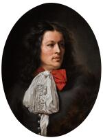 FOLLOWER OF CAREL WAUTIER | A portrait of a gentleman, bust-length, with a white cravat