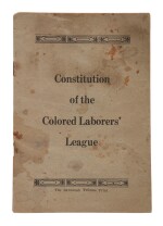 Colored Laborers' League | "Our platform is truth and honesty…"