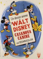 Canine Casanova / Casanova Canine (1945) poster, French