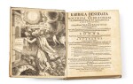 Kabbala denudata,1677-1684. 2 vol. in-4 (vélin de l'époque). Anthologie de textes kabbalistiques