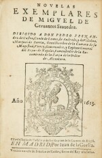 Novelas exemplares. Madrid, 1613. In-8. Le plus rare des Cervantes relié aux armes de Jérôme Bignon.