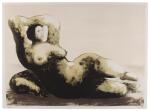 HENRY MOORE | RECLINING WOMAN ON SEA SHORE (C. 596)
