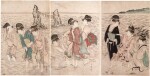 Kitagawa Utamaro (1754-1806) | Women on the beach at Futami-ga-ura | Edo period, early 19th century