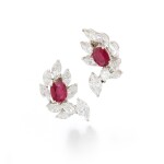 Ruby and diamond earrings (Orecchini in rubini e diamanti)