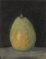 Pear Against a Black Background