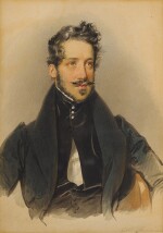 Half length portrait of an elegant young gentleman, traditionally identified as the Marquis du Blaisel