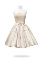 Emilio Schuberth, Haute Couture, Spring-Summer, 1959, Short evening dress in satin | Robe du soir courte en satin