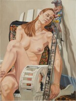 PHILIP PEARLSTEIN | PUNCH ON A LADDER II