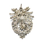 A silver and diamonds pendant, late 18th - early 19th century