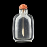 A glass snuff bottle, Qing dynasty, 19th century | 清十九世紀 透明料鼻煙壺