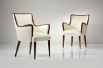 Pair of small armchairs, model n. 6415
