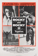 Rocky and Rocky II (1976/1979), US double-bill re-release poster, 1980, signed by Carl Weathers 