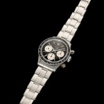 Reference 6240 'Small' Floating Daytona | Retailed by Tiffany & Co.: A stainless steel chronograph wristwatch with bracelet, Circa 1965 | "零售商為蒂芙尼：勞力士 6240 型號 'Small' Floating Daytona |  精鋼計時鍊帶腕錶，約1965年製"
