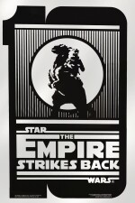 THE EMPIRE STRIKES BACK, FOIL MYLAR 10TH ANNIVERSARY STYLE B POSTER, DAYNA STEDRY, US, 1990 