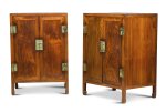 A pair of Ming-style huanghuali cabinets | 黃花梨方角櫃一對