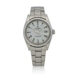 Oyster Perpetual Date, Ref. 1500  Stainless steel wristwatch with date and bracelet  Circa 1976