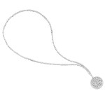 Diamond 'Wave' Pendant-Necklace