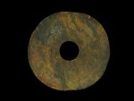 A green jade disc, bi, Neolithic period | 新石器時代 玉璧