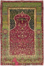 A Safavid Niche Rug, Central Persia, mid-16th century