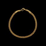 A solid gold necklace with cruciform terminals Khmer, 9th-14th century | 高棉 九至十四世紀 金索項鍊