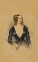 Half length portrait of a young Lady, seated