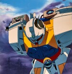 Turn A Gundam Animation Cel with Douga, Genga and Hand-painted Original Background | ∀高達賽璐璐附線稿，原稿及手繪原裝背景