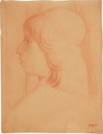 Jeune homme, vu de profil: copie d'apres "Les Funérailles de St. Bernardin" de Pinturicchio