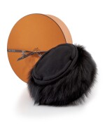 Cashmere, lambskin and marmot hat, Hermès